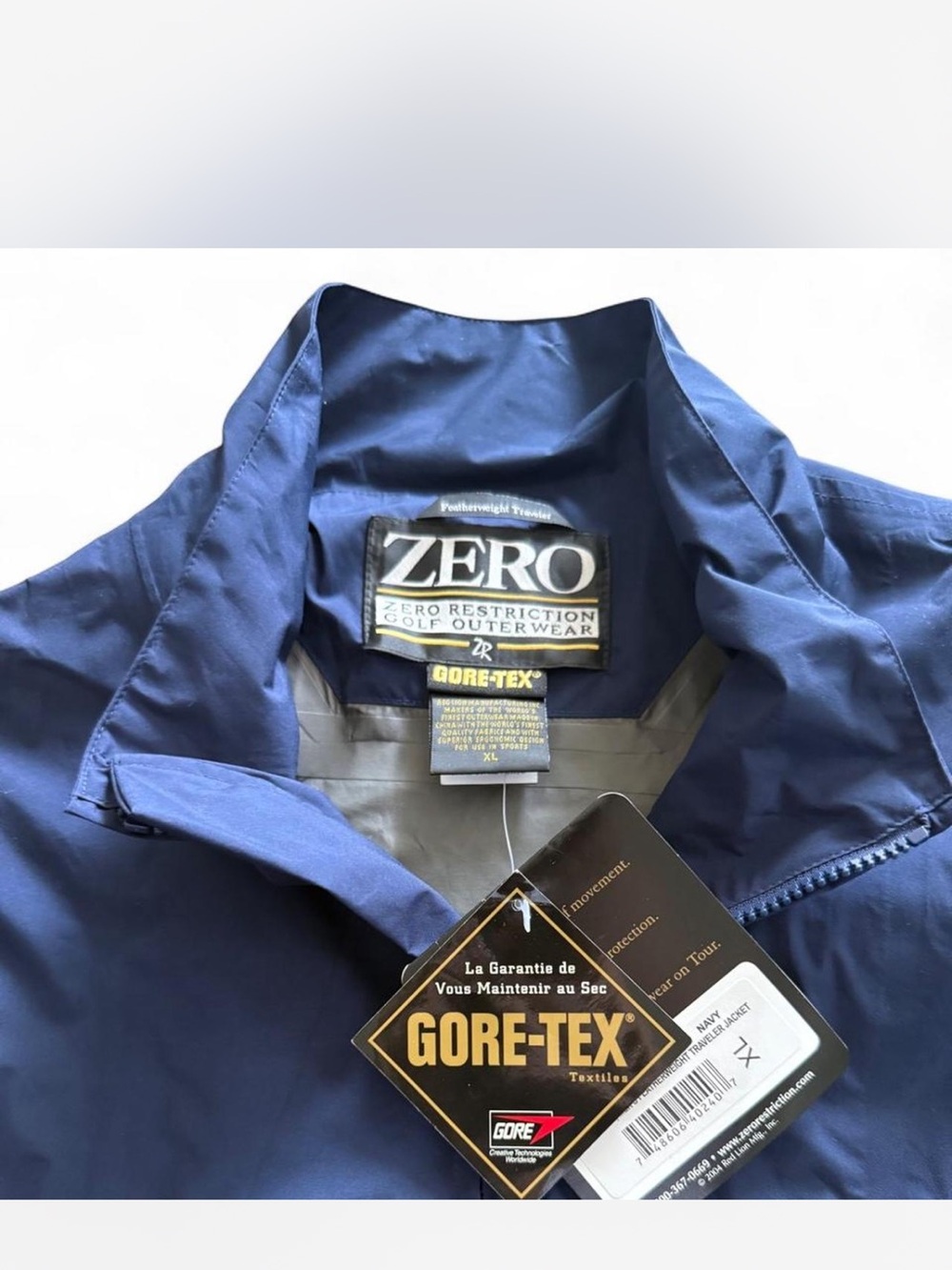 ZERO GORE-TEX Men's Navy Waterproof Raincoat